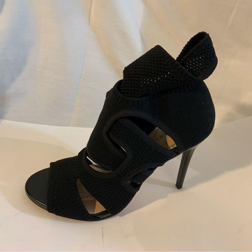 Zara Basic Collection Ankle Strap Heels elastic mesh